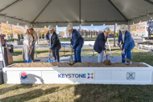 Keystone Group Breaks Ground with the City of Lawrence, and the Fort Harrison Reuse Authority on The Benjamin